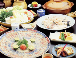 民宿みさきのフグ料理